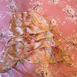 Krista Larson Blush PS (Painted Silk) Ruched Camisole- NWOT - OS